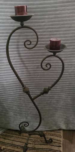 Wrought Iron Candle Stand 