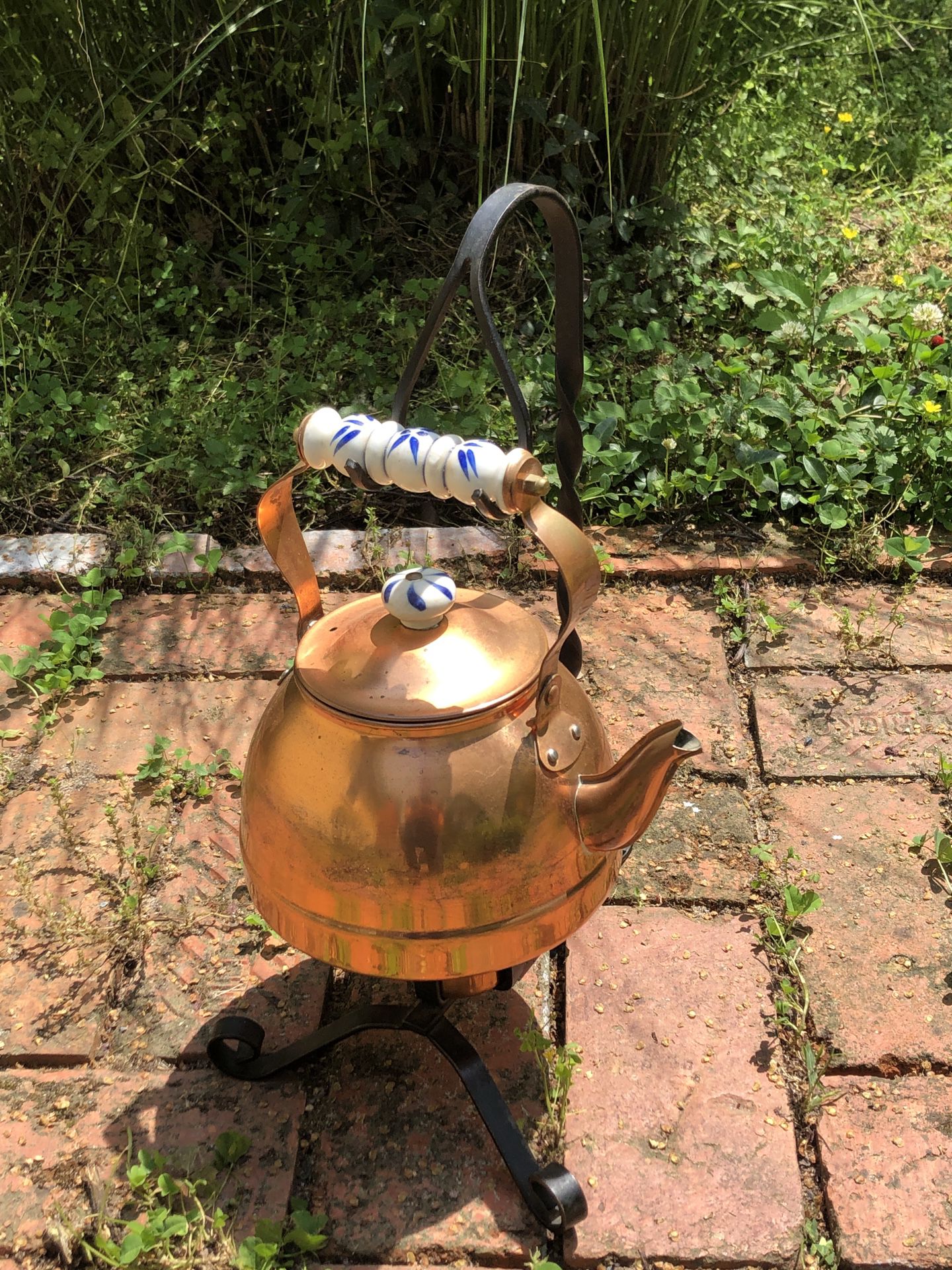 Copper Kettle With Stand