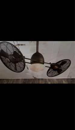 Dual Motor Ceiling Fan with Light
