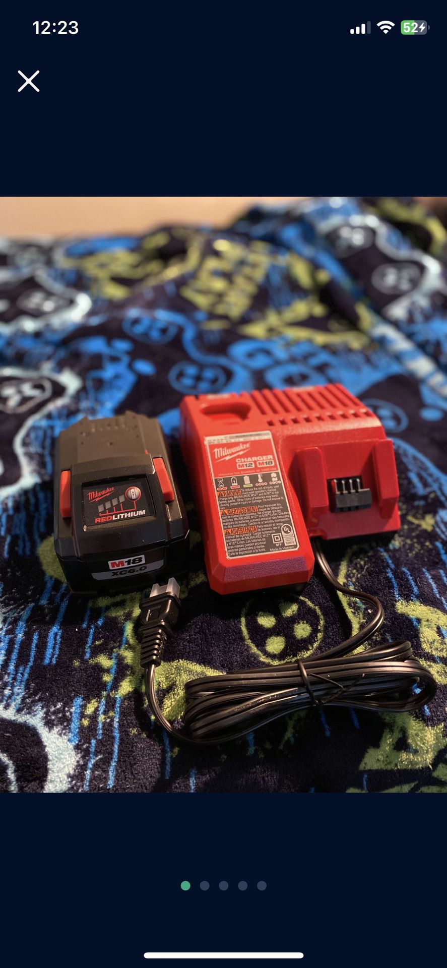 Milwaukee M18 XC6.0 With Dual Charger $60