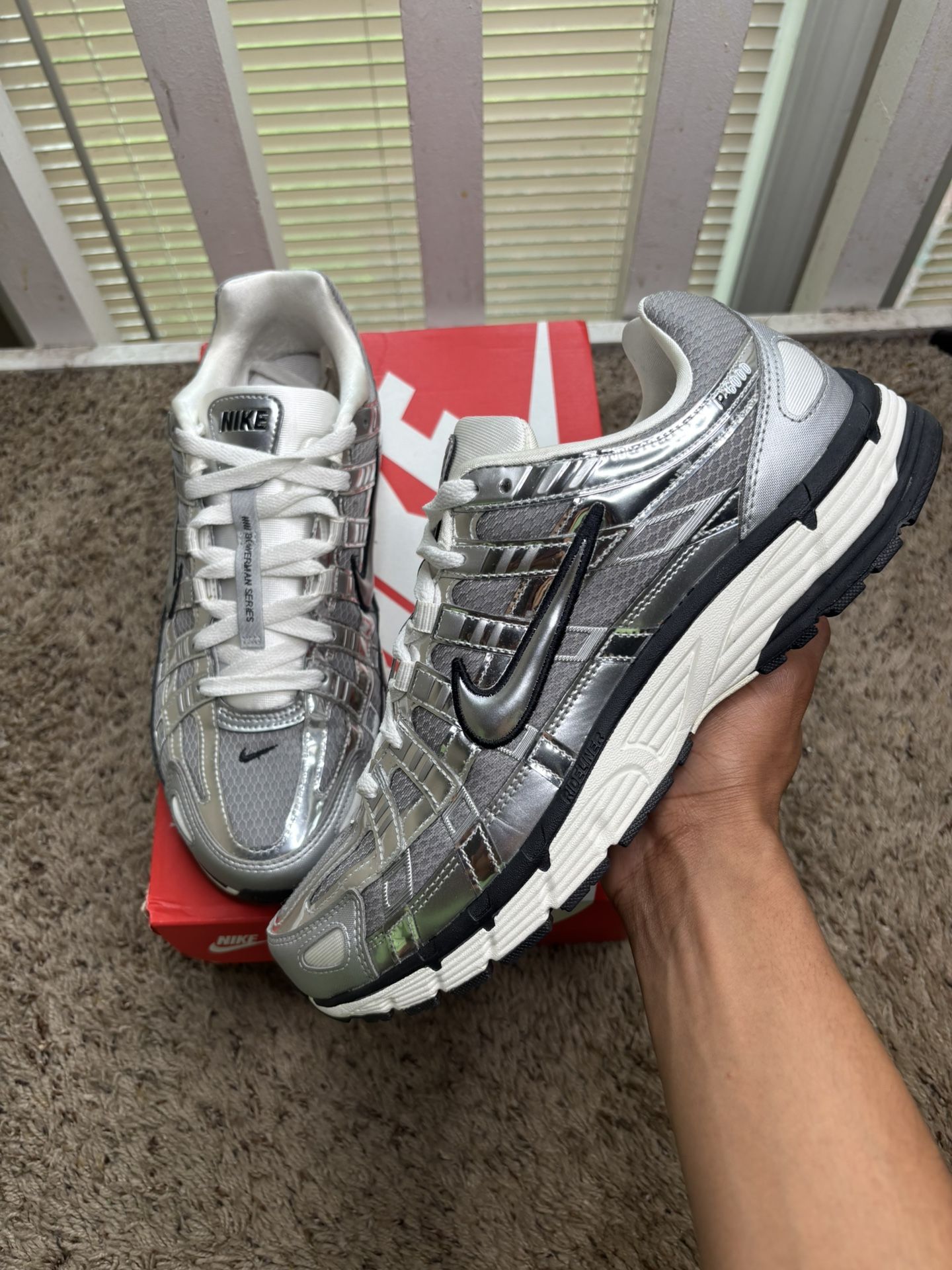 Nike P-6000 Metallic Sliver