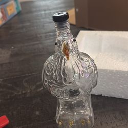 Vintage Wild Turkey Glass Decanter – Mid-Century Barware & Thanksgiving Decor