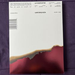 LE SSERAFIM 1st Studio Album - Unforgiven WALMART EXCLUSIVE, Bloody Rose Ver. (Chaewon Photo-card)
