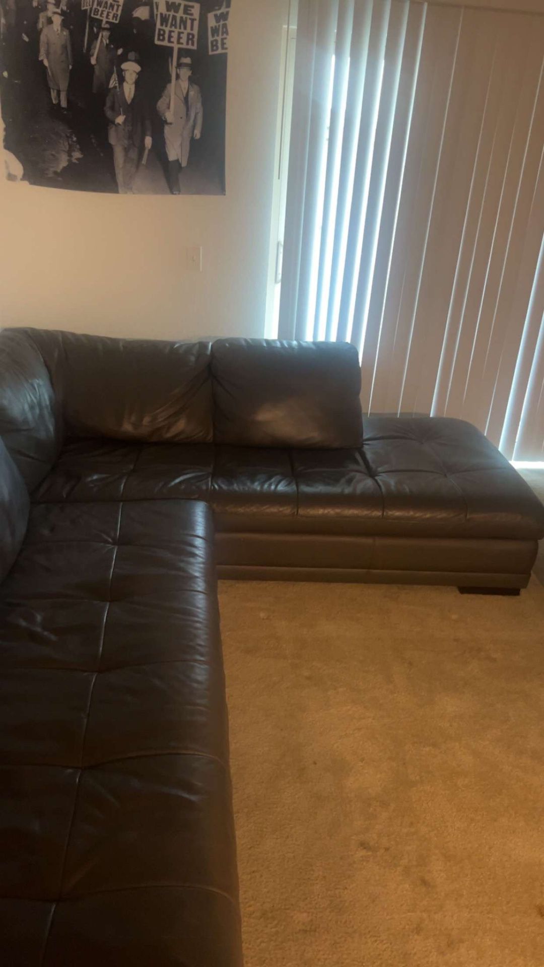 Leather Sofa/Couch - Need Gone ASAP 