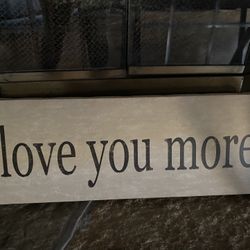 Love You More Wall Decor