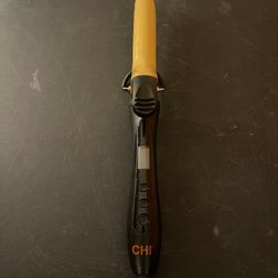 CHI Tourmaline Ceramic Curling Iron 1” Anti Frizz CA1030. Hardly Used!! with Mat