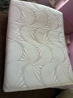 White Foam Mattress with Floral Quilted Cover