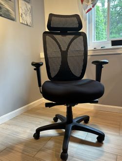 Tempur-Pedic Mesh Back Fabric Computer and Desk Chair, Black (TP6450-BLKMB)