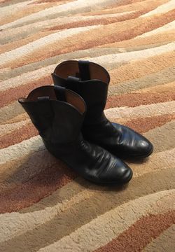 Justin boots size 10 recently re-slined