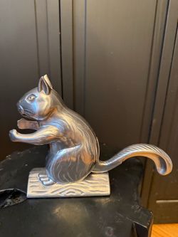 Nutty Squirrel Nutcracker, Stainless Steel, Adorable Novelty