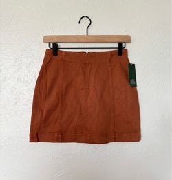 Wild Fable women’s burnt orange A-line silhouette mini skirt size 0