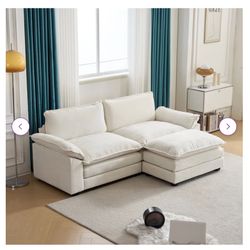 Single Loveseat W/ Ottoman