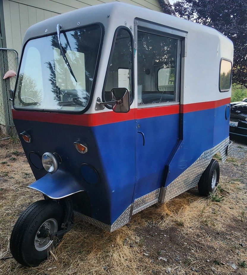 Westcoaster Mailster Cushman Eagle Truckster Van Delivery Scooter Trike Vespa Harley Honda KTM Yamaha Kawasaki Ice Cream Cart Food
