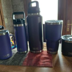 Yeti cups purple 1 black coffee cup