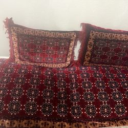 Mattress With 2 Pillows Filled With Cotton