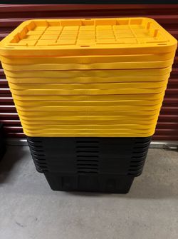 Heavy Duty 27 Gallon Stackable Totes