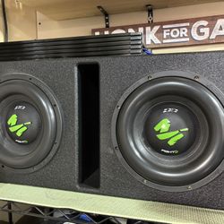 2 10” Deaf Bonce Machete Q Bomb Box W/ 2000rms Rockville 