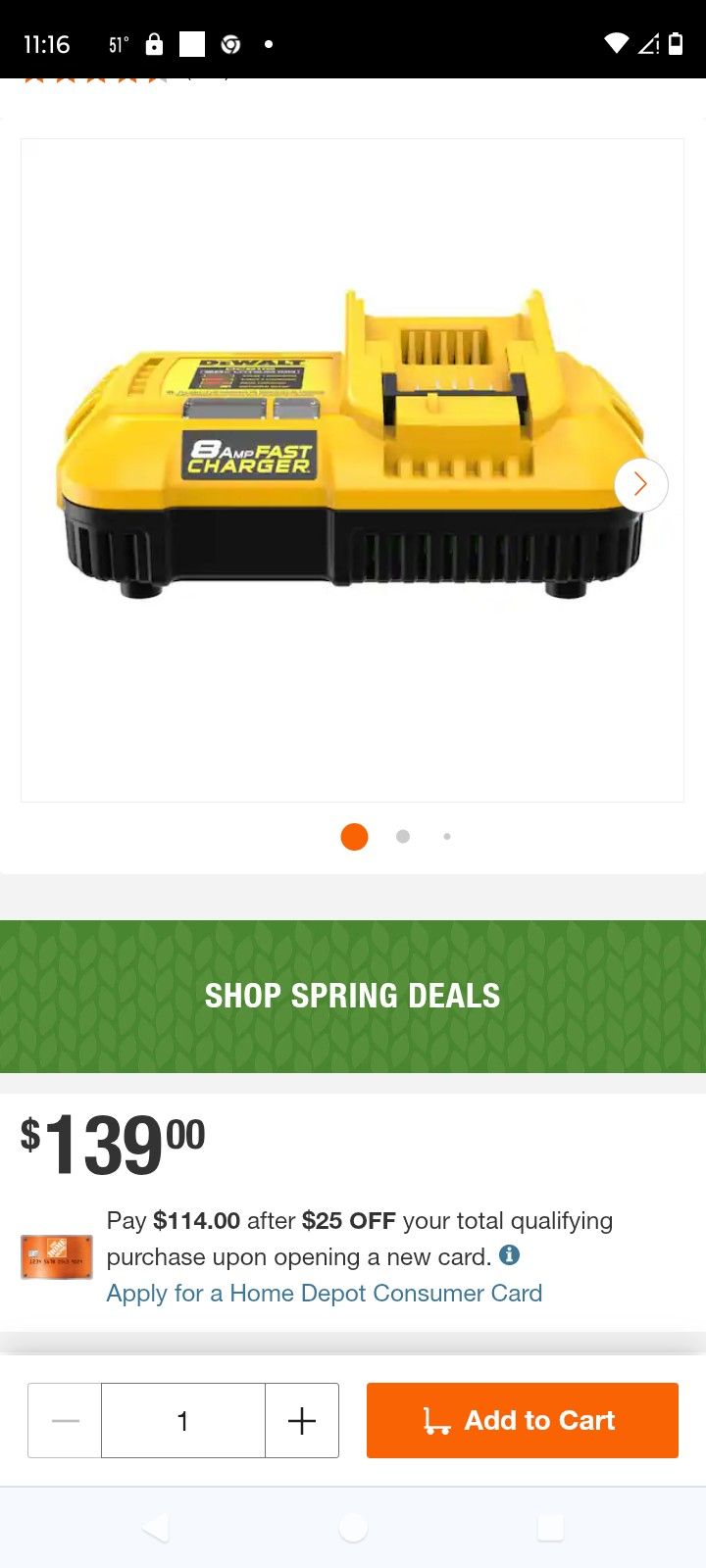 Used 139.00$ DEWALT DCB118 20V MAX Fan-Cooled Fast Charger.