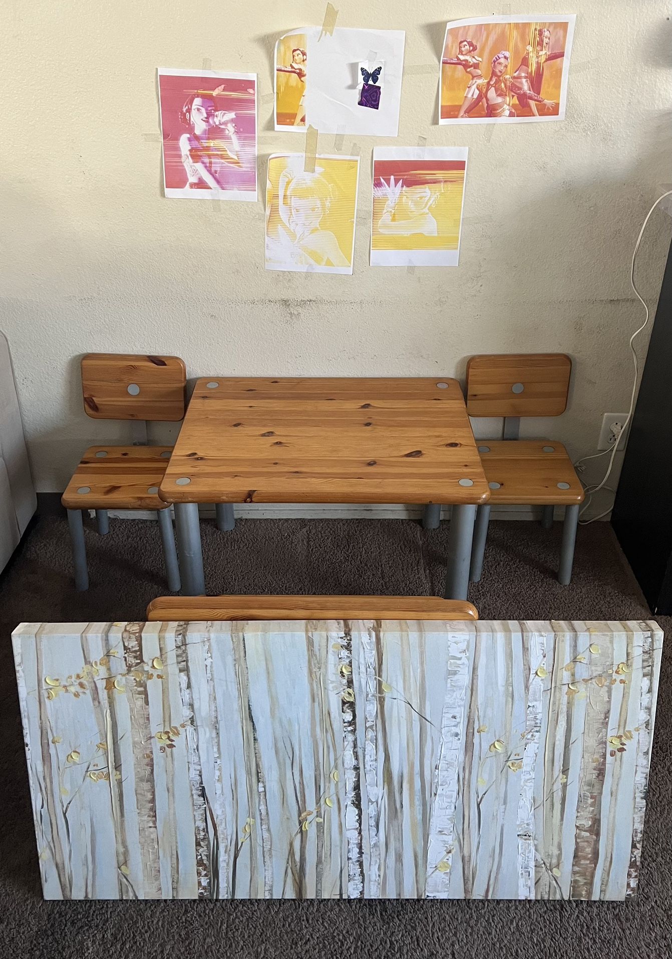 Picture And Kids Table For Sale