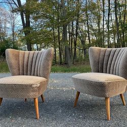 Pair Of Danish Slipper Chairs