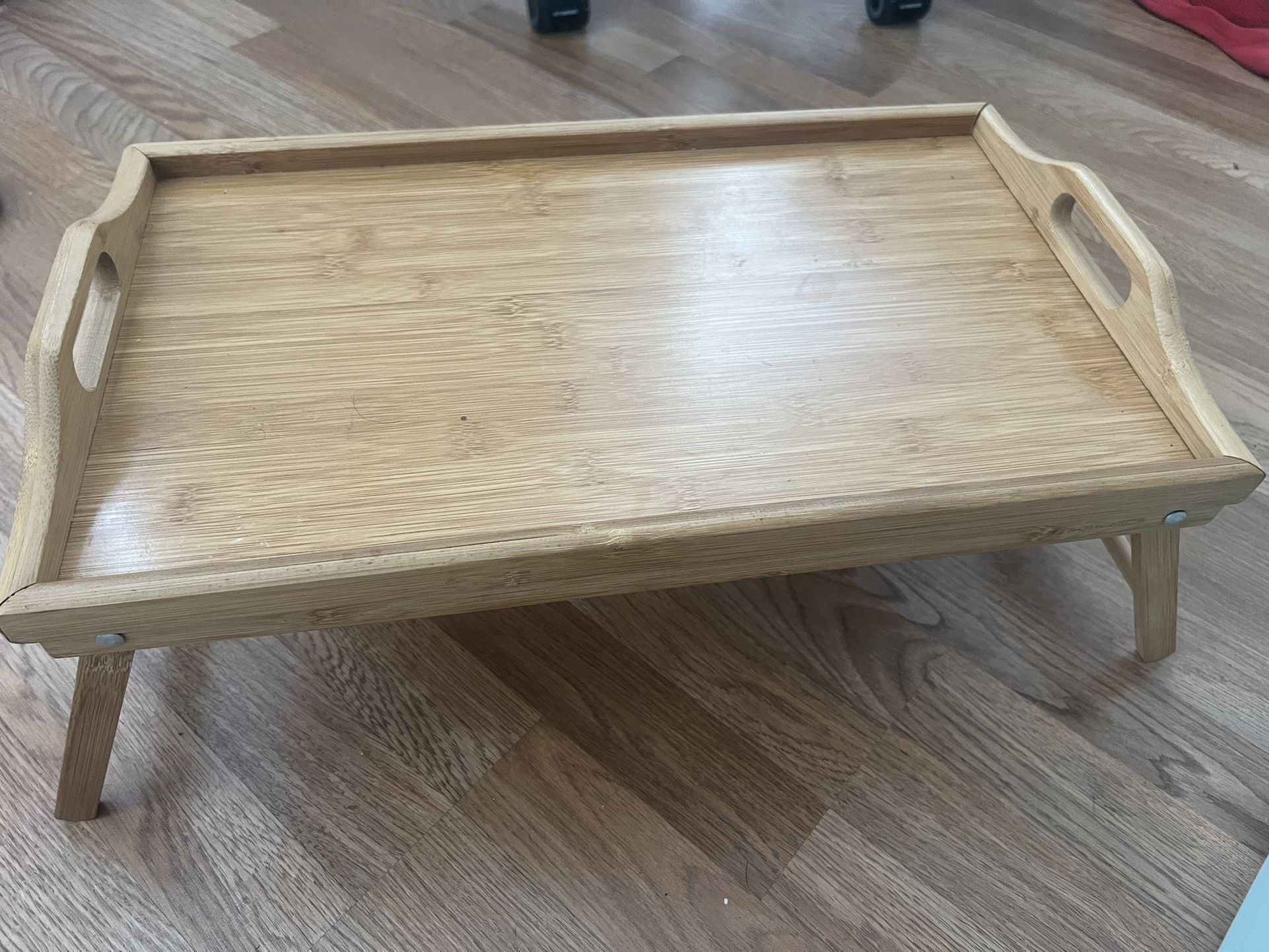 Set of 2 Bamboo Lap Trays / Bed Tables ($30 For Both)