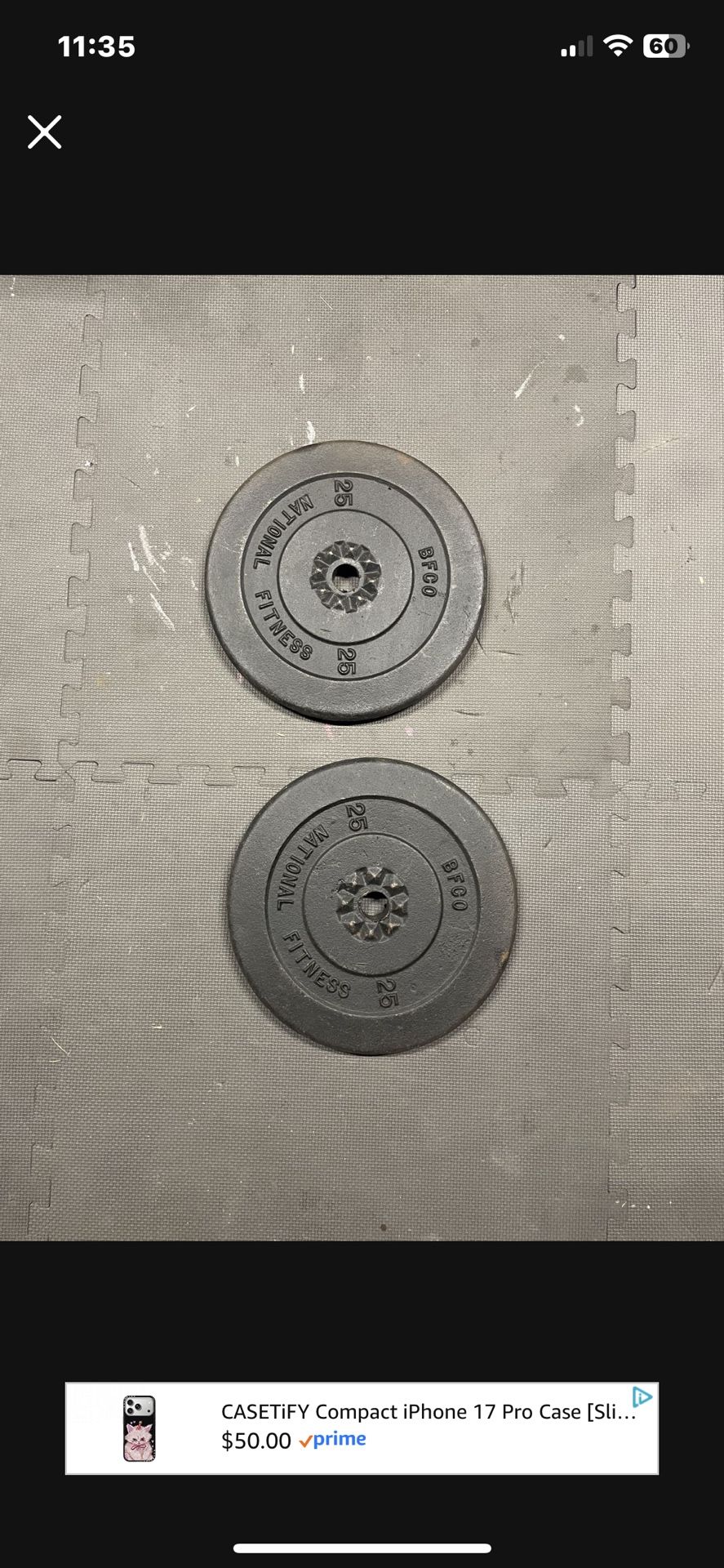 Weight Plates. 40 Dollars