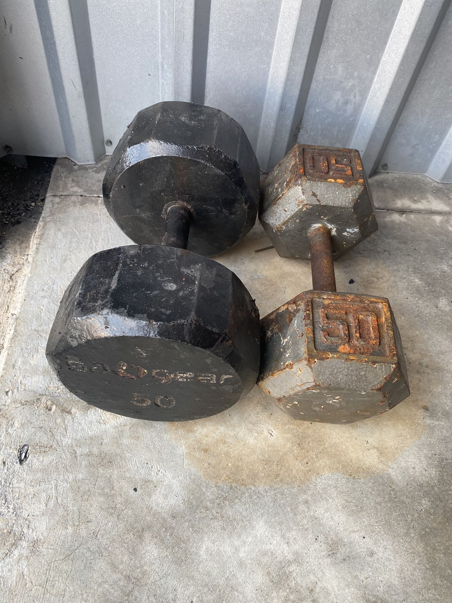 50 Pound Dumbbells