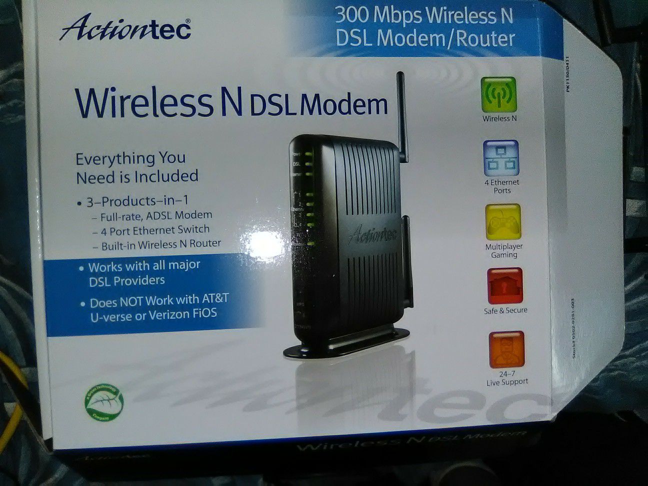 Actiontech Wireless DSL modem router