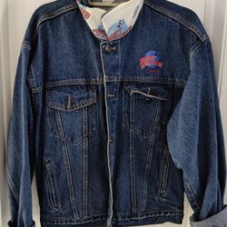 Planet Hollywood Madrid Jean Jacket size Medium Vintage 