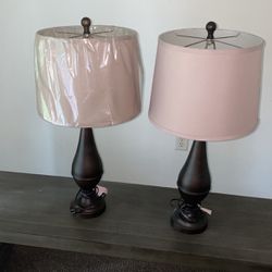 2 Brown Lamps 