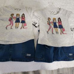 DKNY Size 4 Skirt Set