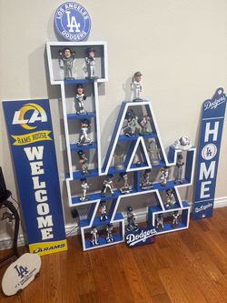 Wooden LA Sign