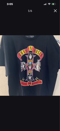 MENS GUNS N ROSES GNR T-SHIRT APPETITE FOR DESTRUCTION NEW XXL.