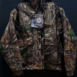 RIVERS WEST AMBUSH WATERPROOF WINDPROOF RAINCOAT HUNTING JACKET NEW REAL TREE EDGE RTE L LARGE RAIN COAT