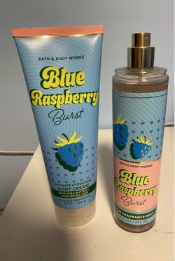Blue raspberry burst body lotion and perfume