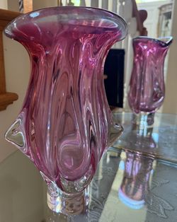 Pink Glass Vase