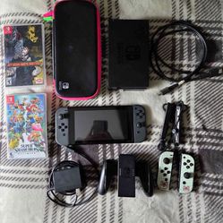 Nintendo Switch with Black Joy-Cons - HAC-001