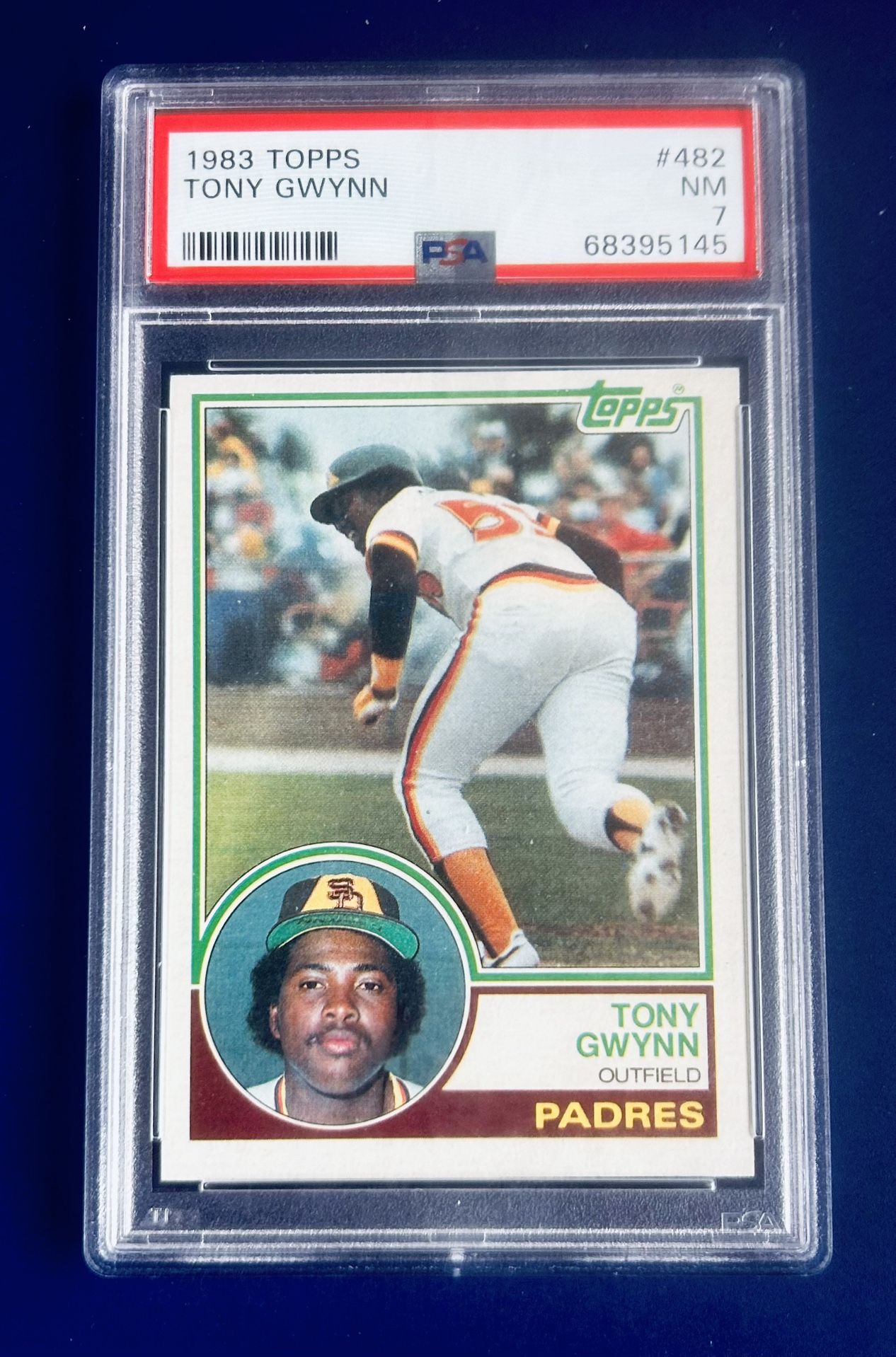 1983 Topps Tony Gwynn Rookie Baseball Card Graded PSA 7