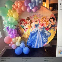 Disney Princess Backdrop Cover 