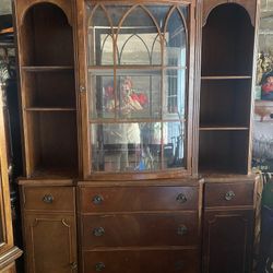 Vintage Secretary Desk Solid Wood 