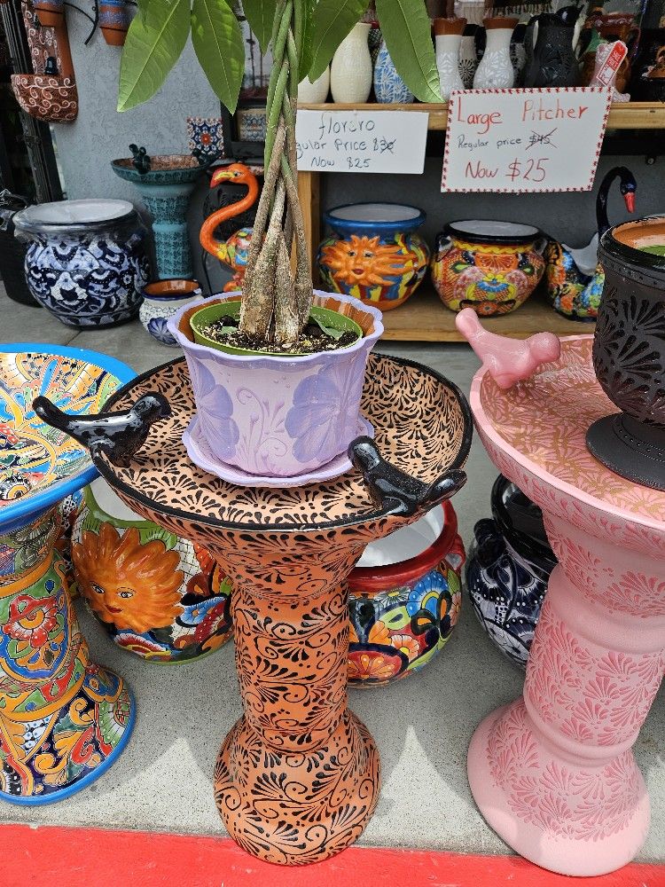 Talavera Birdbath ( Fountain) Etsy Casamxartesanalstore