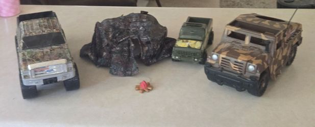 Toy Trucks and Camping Set