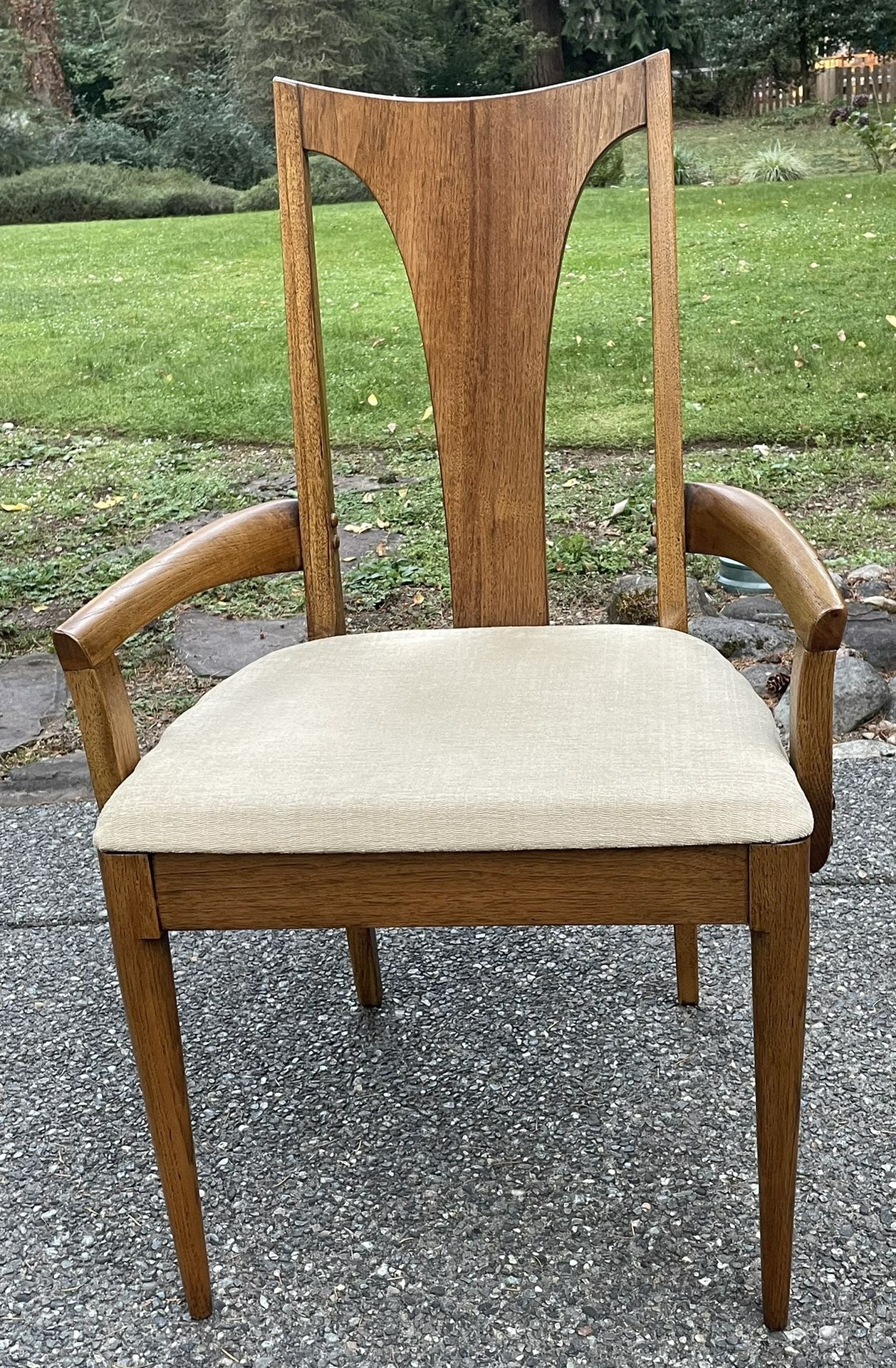 1960s Broyhill Brasilia Solid Walnut Armchair - Excellent Condition
