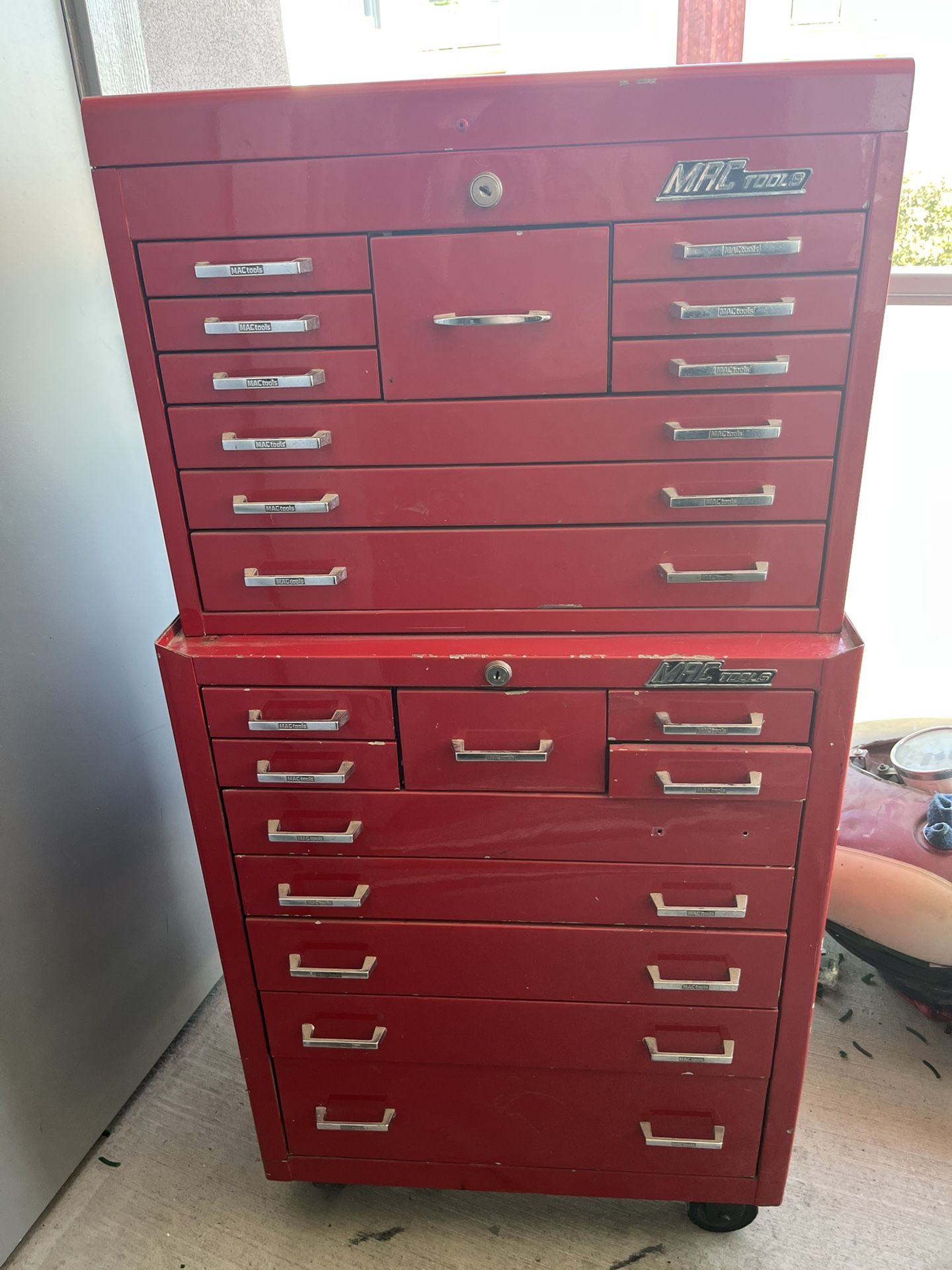 Tools & 3 Matco Cabinet Boxes