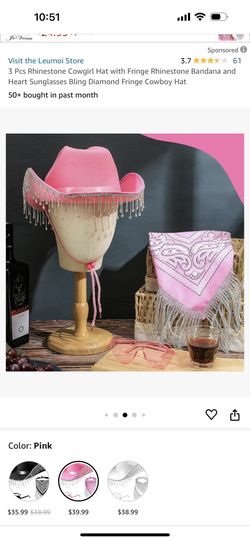 $15 Set Of 3 Glasses, Hat, Bandana 
