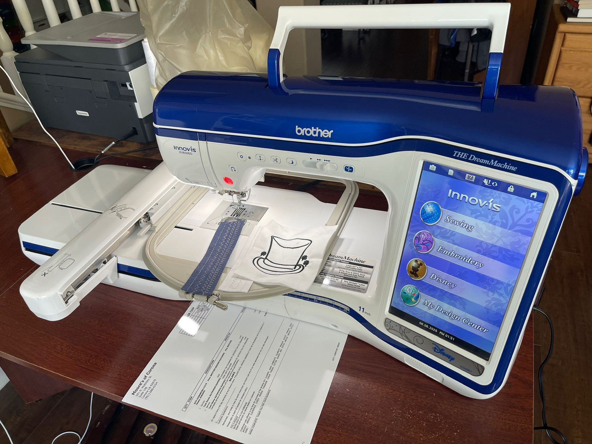 Brother Dream Machine XV8500D Sewing And Embroidery Machine