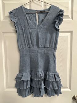 A Love Like You Blue Ruched Dress - Size Large - NWT