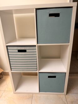 Storage Shelf White 2x3