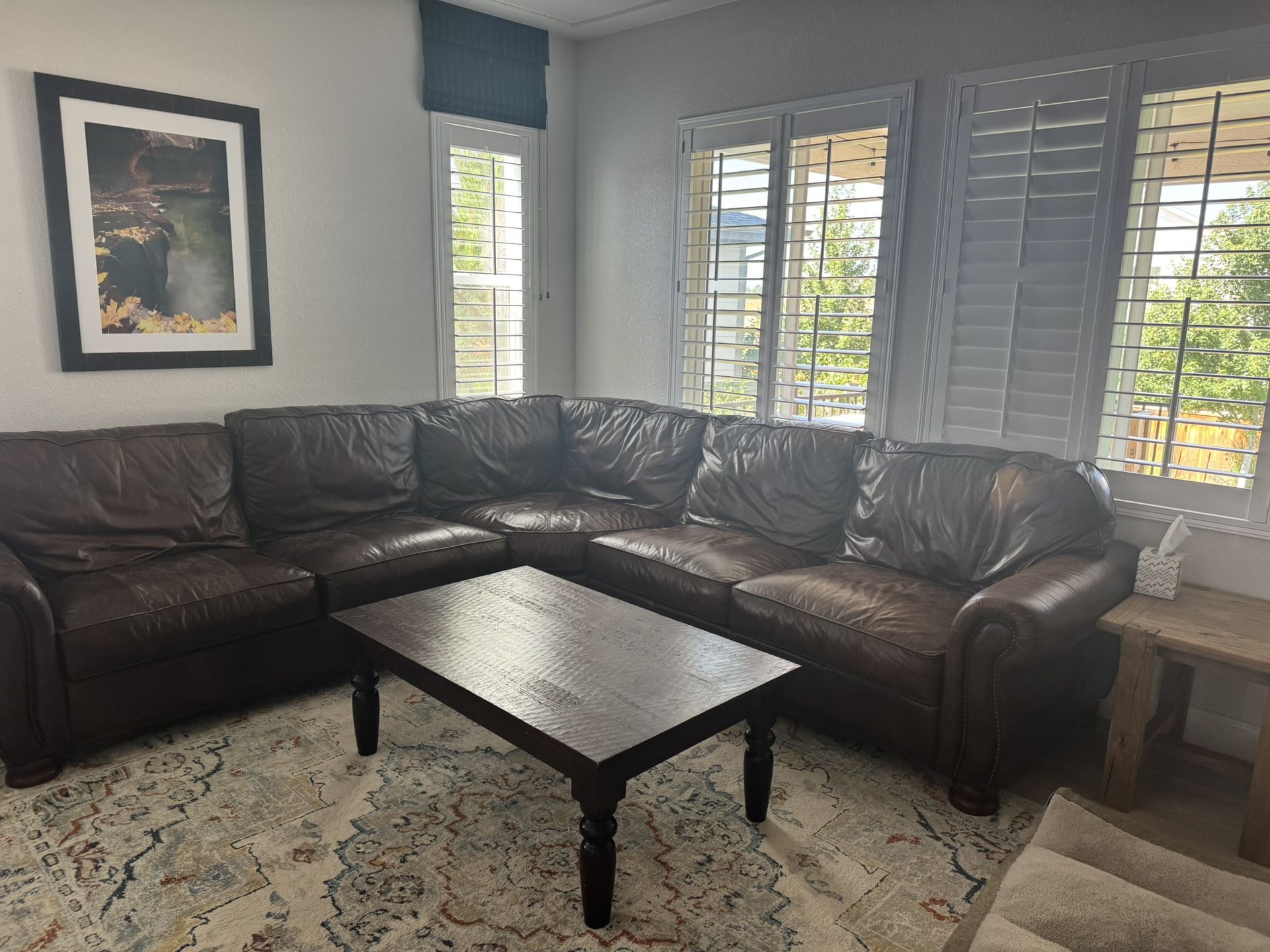 Leather Sofa - Sectional