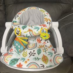 Fisher-Price Sit-Me-up Floor Seat Portable Infant Chair, Whimsical Forest